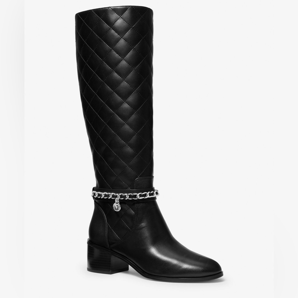 Michael Kors Elsa Quilted Leather Boots